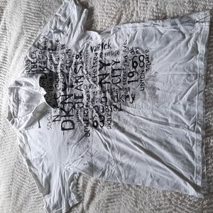 DKNY White NYC Neighborhood Polo